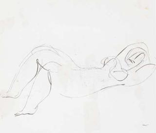 Jean Fautrier - Nu couché