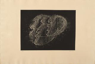 Jean Fautrier - Otages fond noir