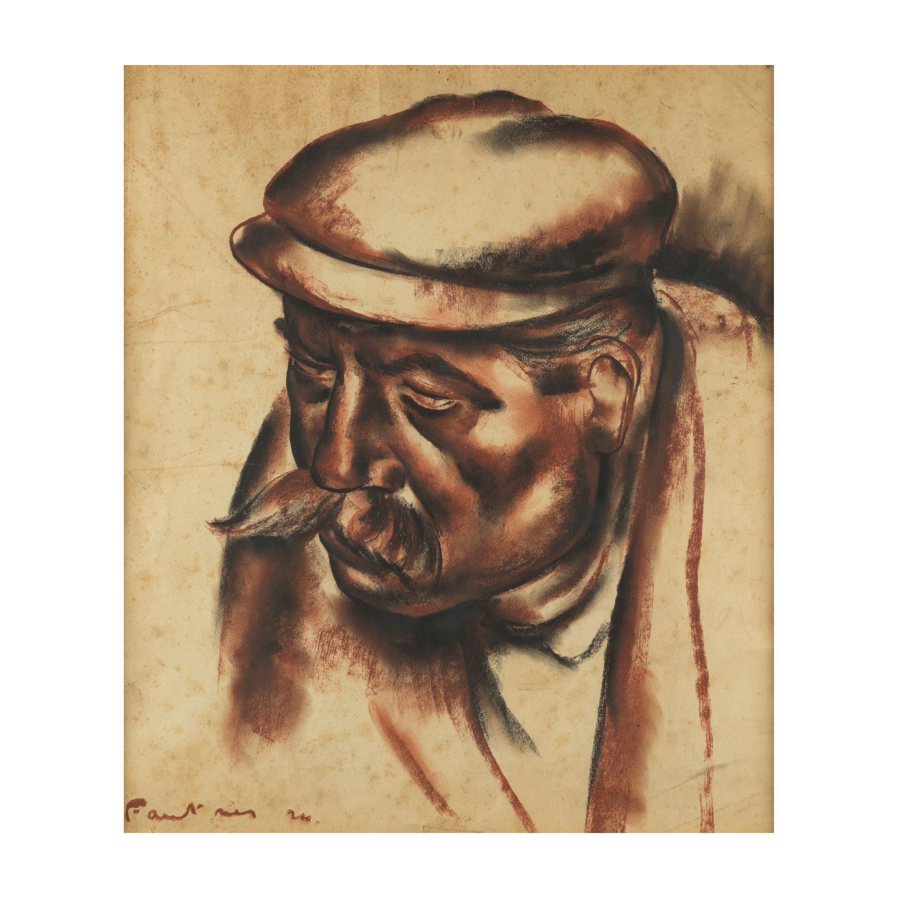 Jean Fautrier - Portrait de Monsieur Edouard