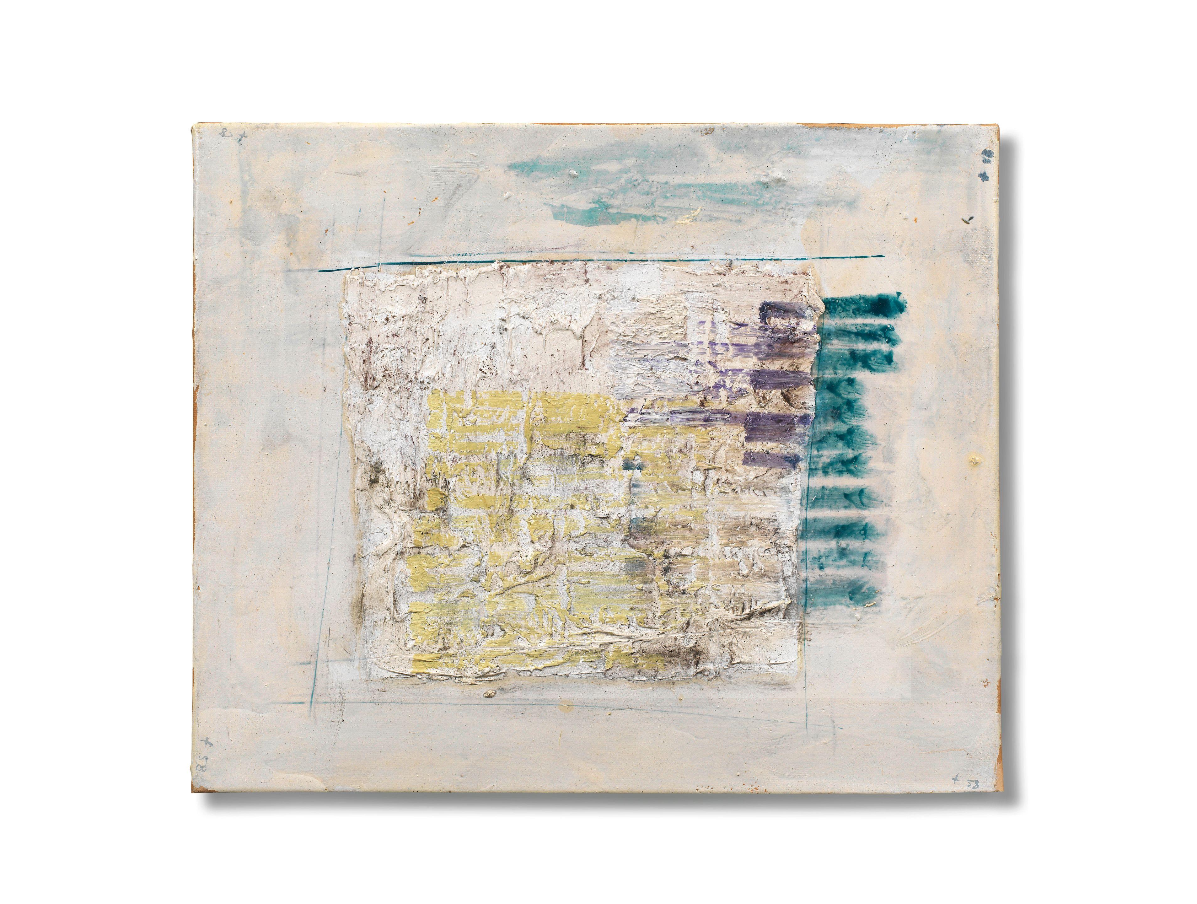 Jean Fautrier - Surfaces de couleurs, tableau à 4 cotés