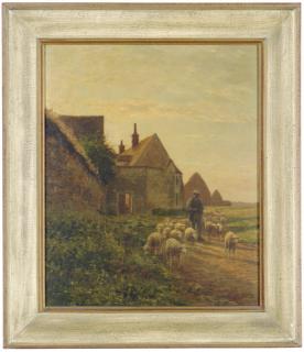 Jean Ferdinand Chaigneau - Herding sheep