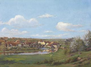 Jean Ferdinand Monchablon - A French River Town