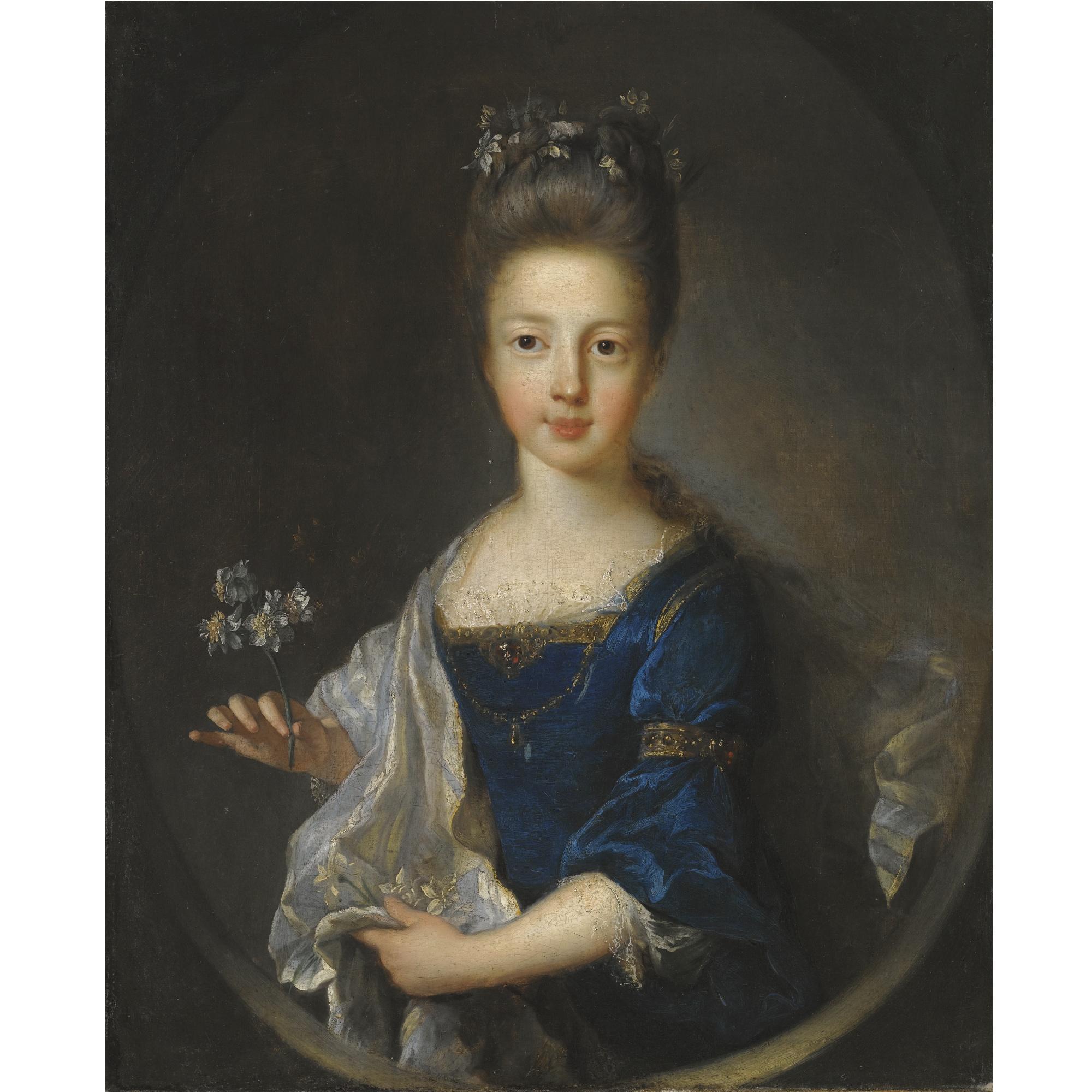 Jean-François De Troy - Portrait Of Princess Luisa Maria Theresa Stuart (1692-1712)