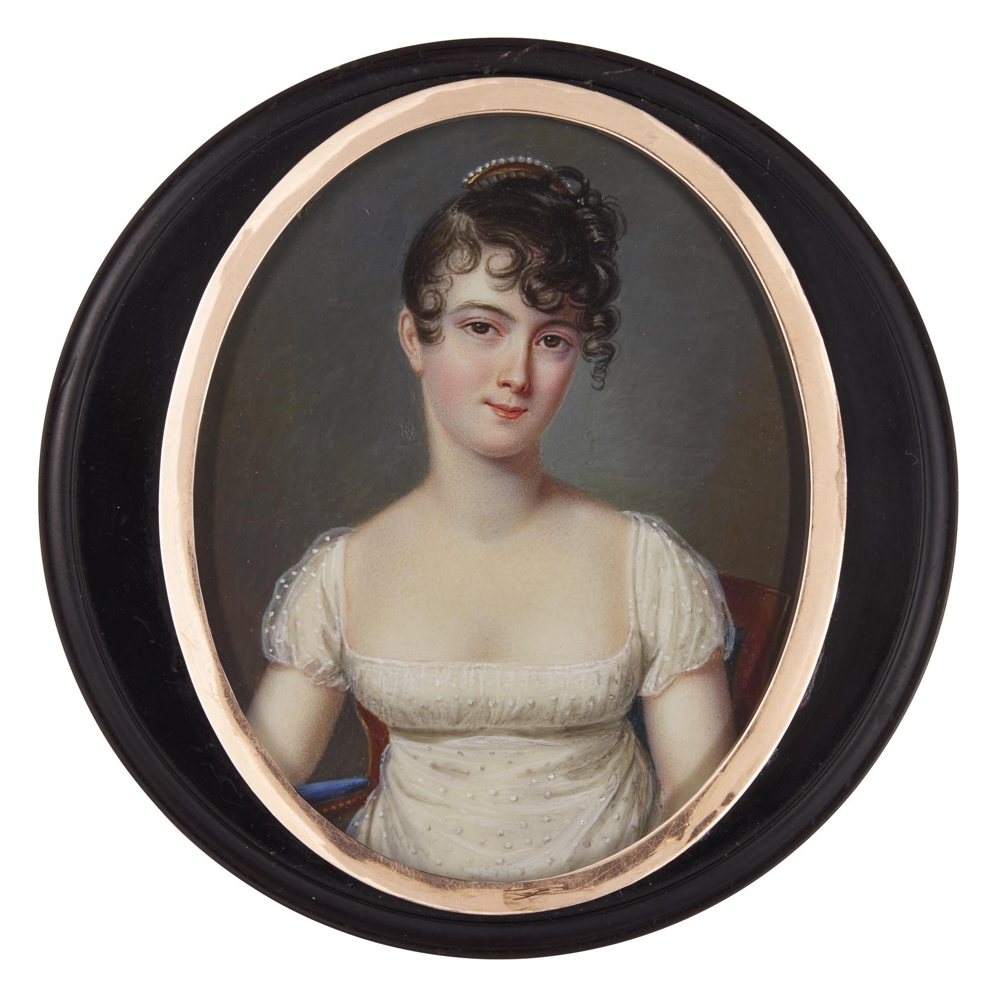 Jean-François-Gérard Fontallard - Portrait Of Juliette Récamier (1777-1849), Circa 1805