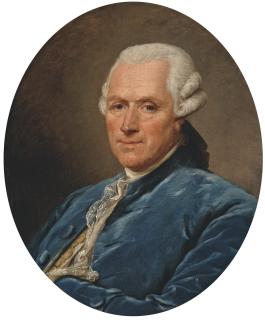 Jean-Francois-Gilles Colson - Portrait d\'homme en habit bleu