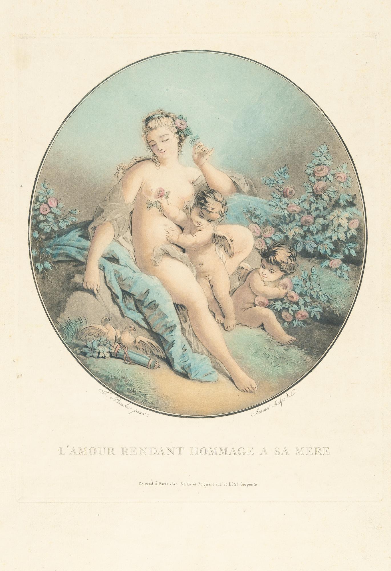 Jean François Janinet - „L’Amour rendant hommage à sa mere“