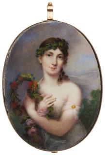 Jean Francois Marie Huet-Villiers - Portrait Of A Lady