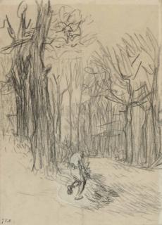 Jean-François Millet - Bûcheron dans une forêt (\'Le Fagotier\')