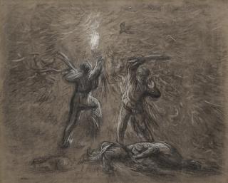Jean-François MIllet - Chasse Aux Oiseaux Par Lumière Des Torches