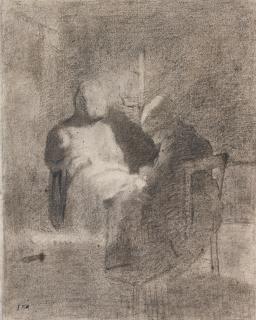 Jean-François Millet - Deux Femmes Cousant