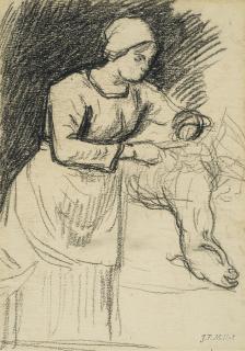 Jean-François Millet - French la Tonte Du Mouton