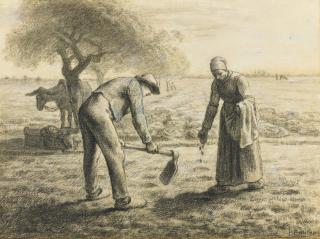 Jean-François Millet - French les Planteurs De Pommes De Terre