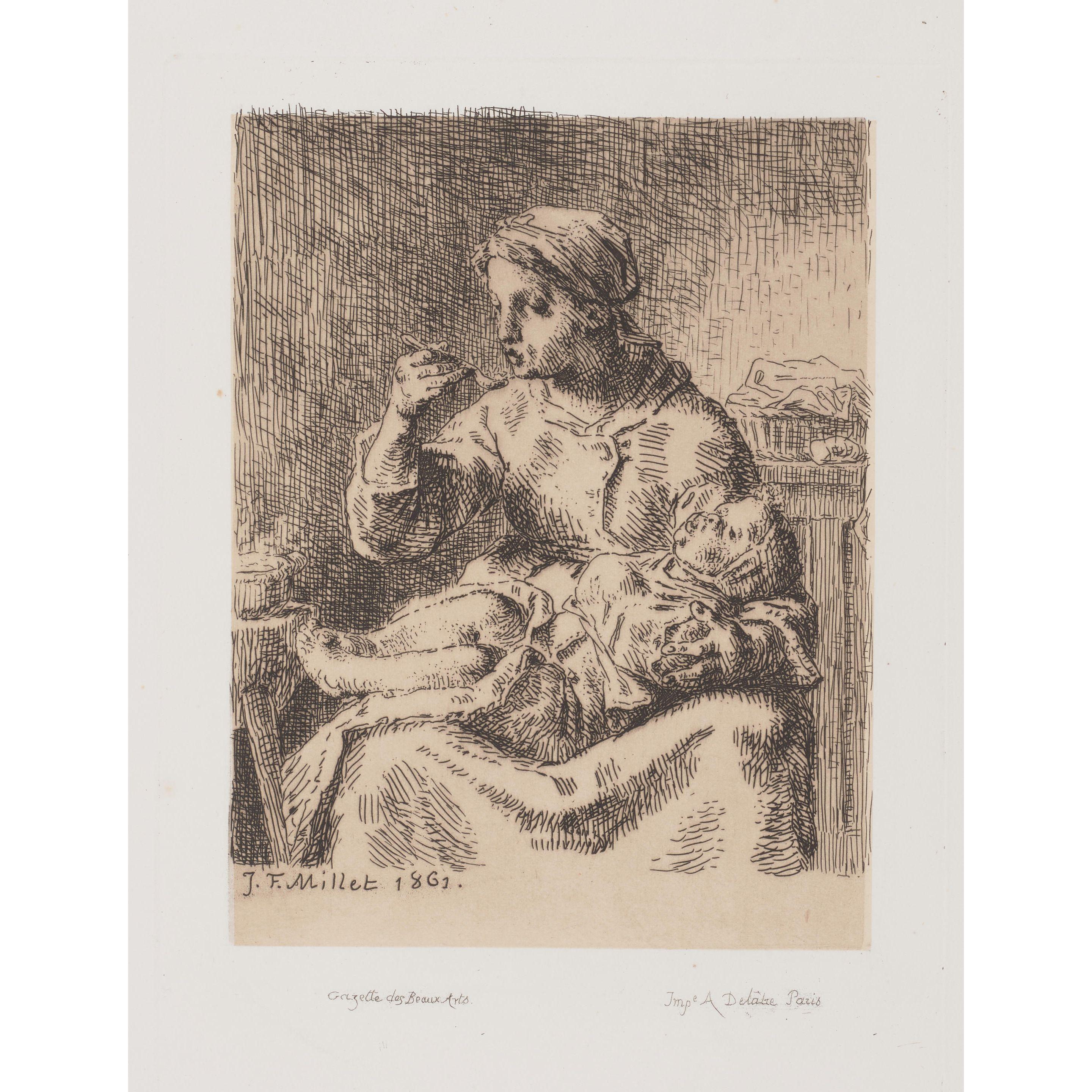 Jean-François Millet - La bouillie (The Porridge)