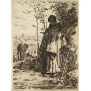 Jean-François Millet - La Grande Bergère (Delteil, Melot 18)