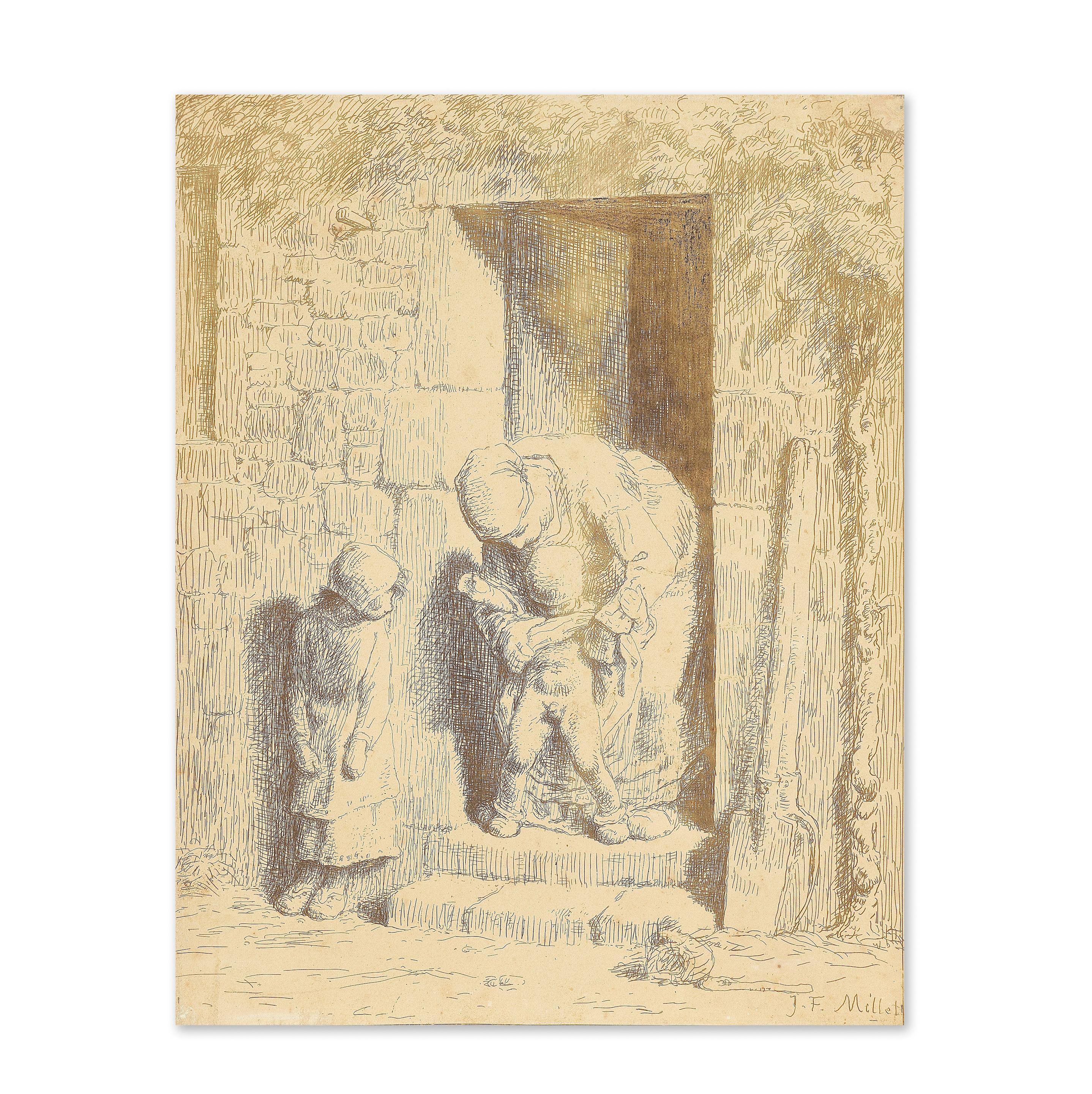 Jean-Francois Millet - La Précaution Maternelle, 1862