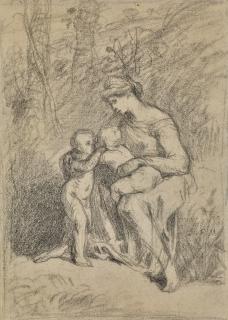 Jean François Millet - L\'Amour Fraternel