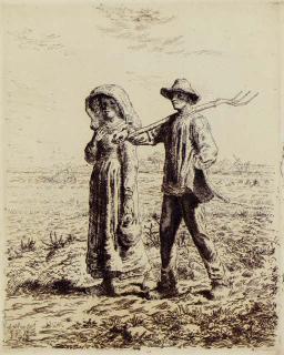 Jean-Francois Millet - Le départ pour le travail (D.; M. 19)
