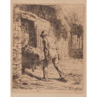 Jean-François Millet - Le paysan rentrant du fumier (Peasant Bringing in Manure)