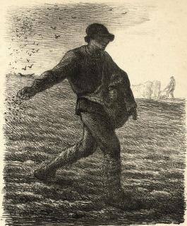 Jean-Francois Millet - Le Semeur (Delteil 22)