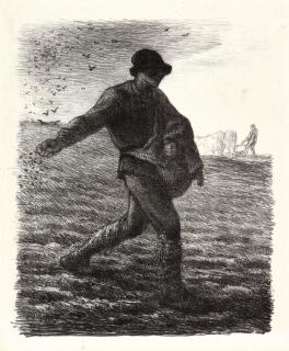 Jean-François Millet - Le Semeur (Delteil, Melot 22)