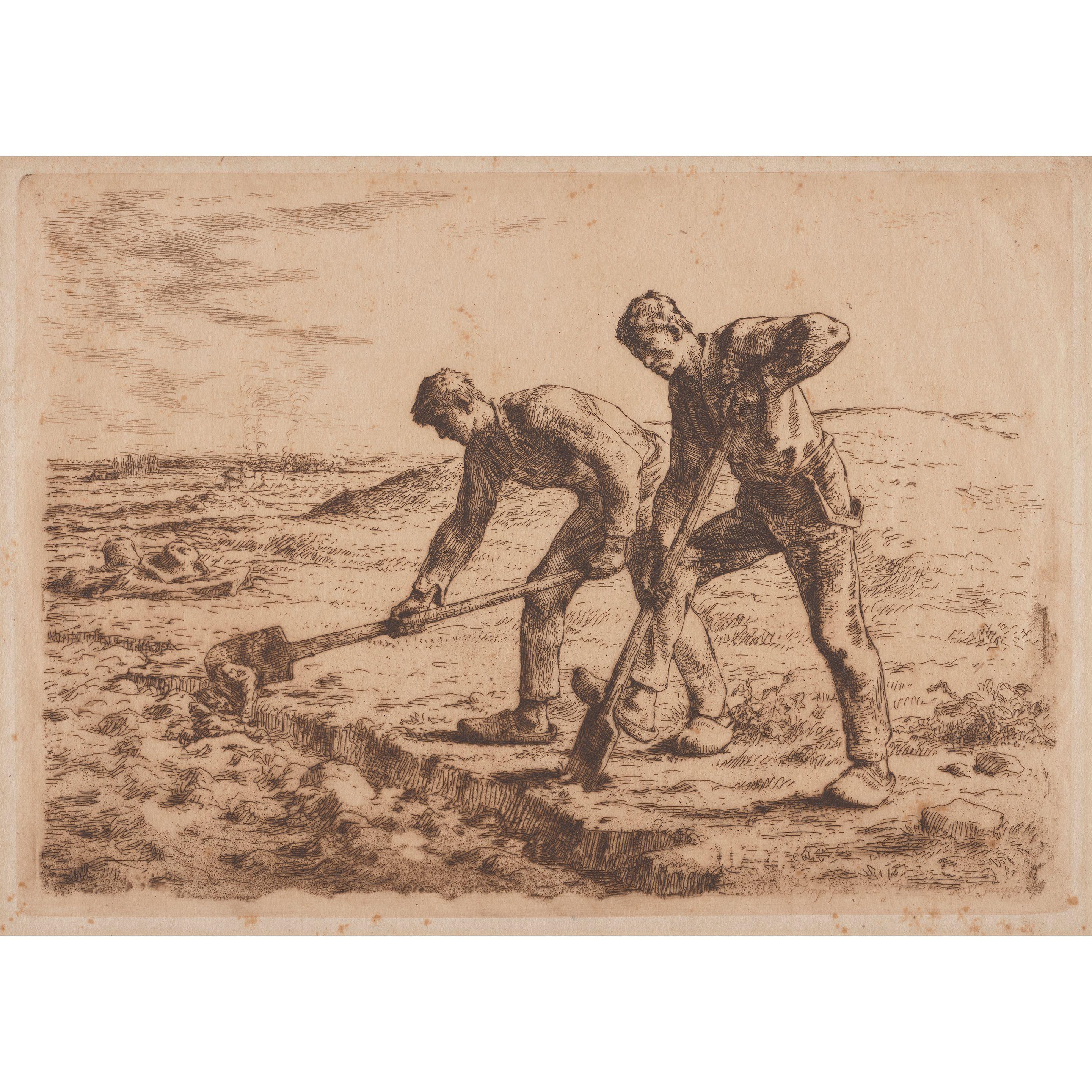 Jean-François Millet - Les bêcheurs (The Diggers)