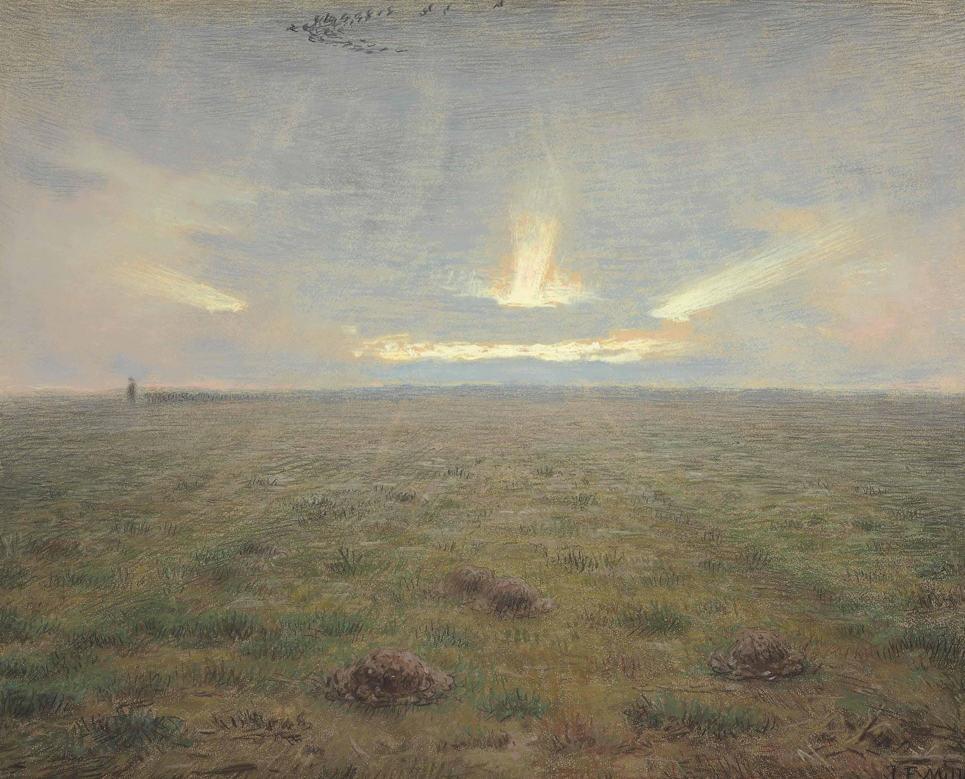 Jean-François Millet - L\'Horizon (La plaine)