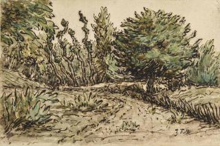 Jean-Francois Millet - Sentier Bordé D\'Arbres