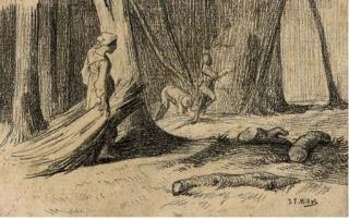 Jean-Francois Millet - Stacking Hay