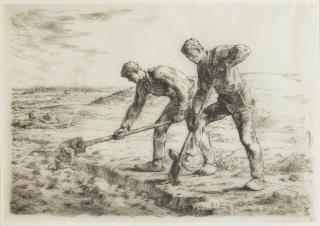 Jean-François Millet - The Diggers; The Large Shepherdess 2