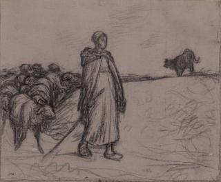 Jean-François Millet - The return of the shepherdess