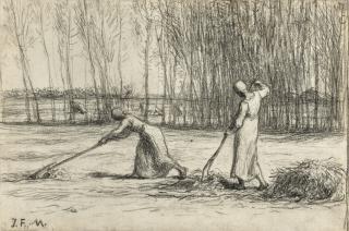 Jean-François Millet - Two Women Working Hay