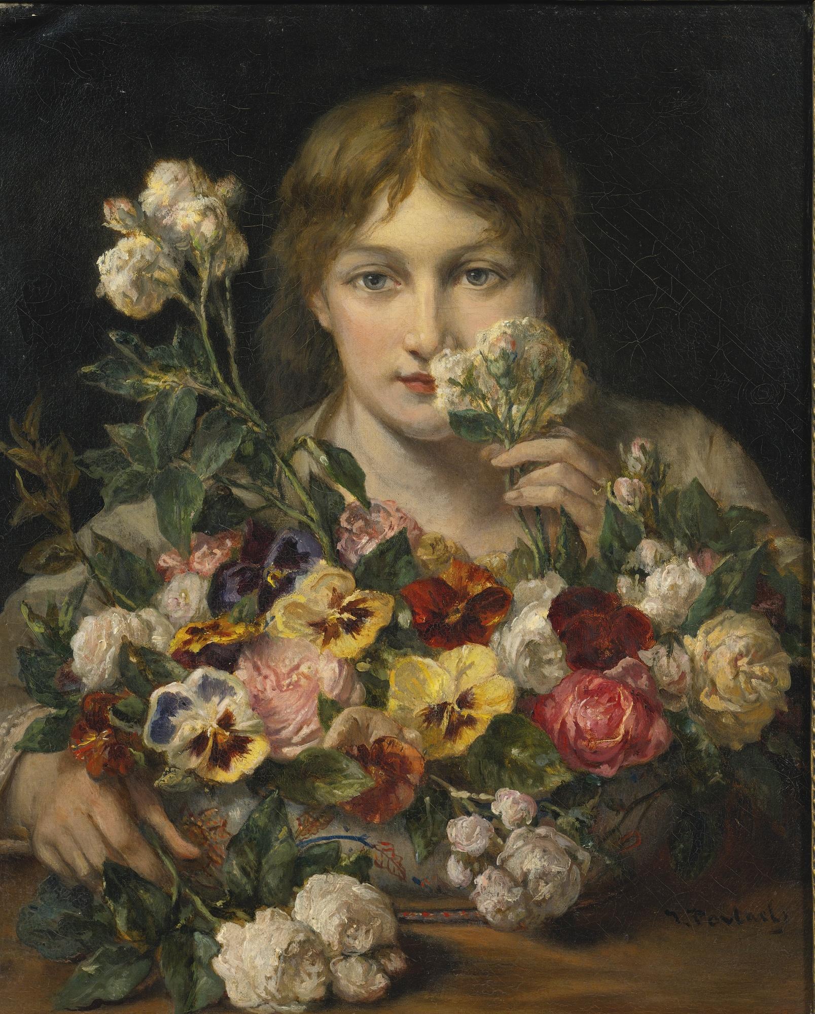 Jean François Portaels - Sweet Flowers