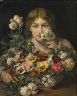 Jean François Portaels - Sweet Flowers