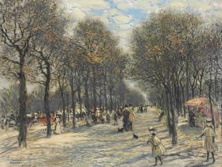 Jean François Raffaëlli - Allée D\'Arbres Aux Champs-Elysées