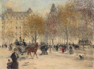Jean-François Raffaëlli - Autumn in Paris