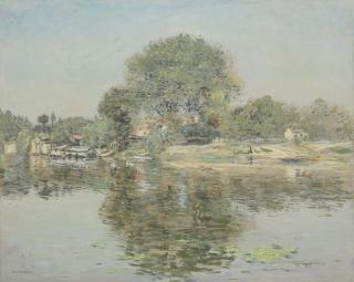 Jean-François Raffaëlli - Barques À Pierrefitte En Été