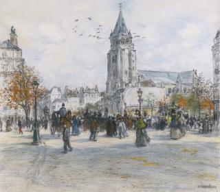 Jean-François Raffaëlli - French saint-Germain Des Pres