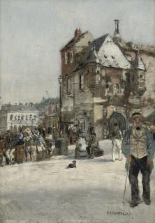 Jean-François Raffaelli - La Lieutenance, À Honfleur: Daily Activities In Honfleur