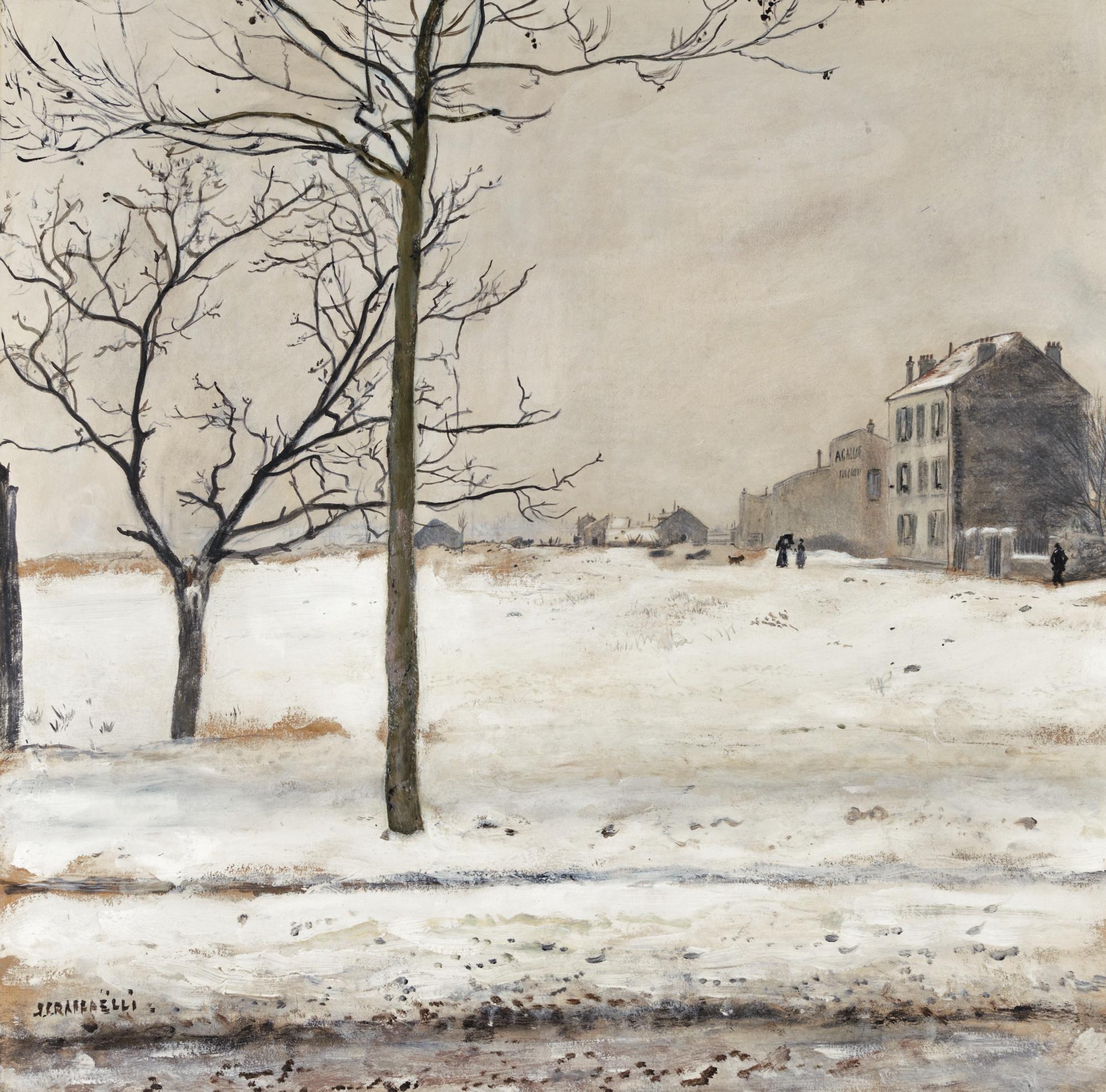 Jean-François Raffaëlli - Montmartre Sous La Neige