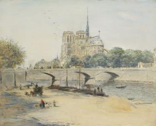 Jean-François Raffaëlli - Notre Dame Et Le Quai De La Tournelle
