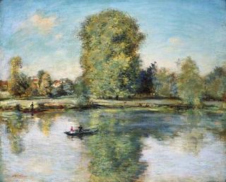 Jean-François Raffaëlli - Promenade près de la Berge