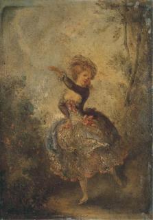 Jean-Frédéric Schall - A dancing lady in a landscape