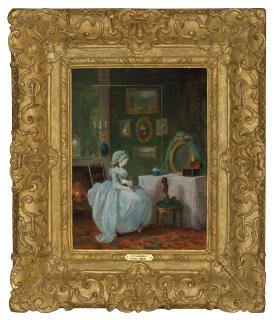 Jean-Frédéric Schall - A lady at her toilette