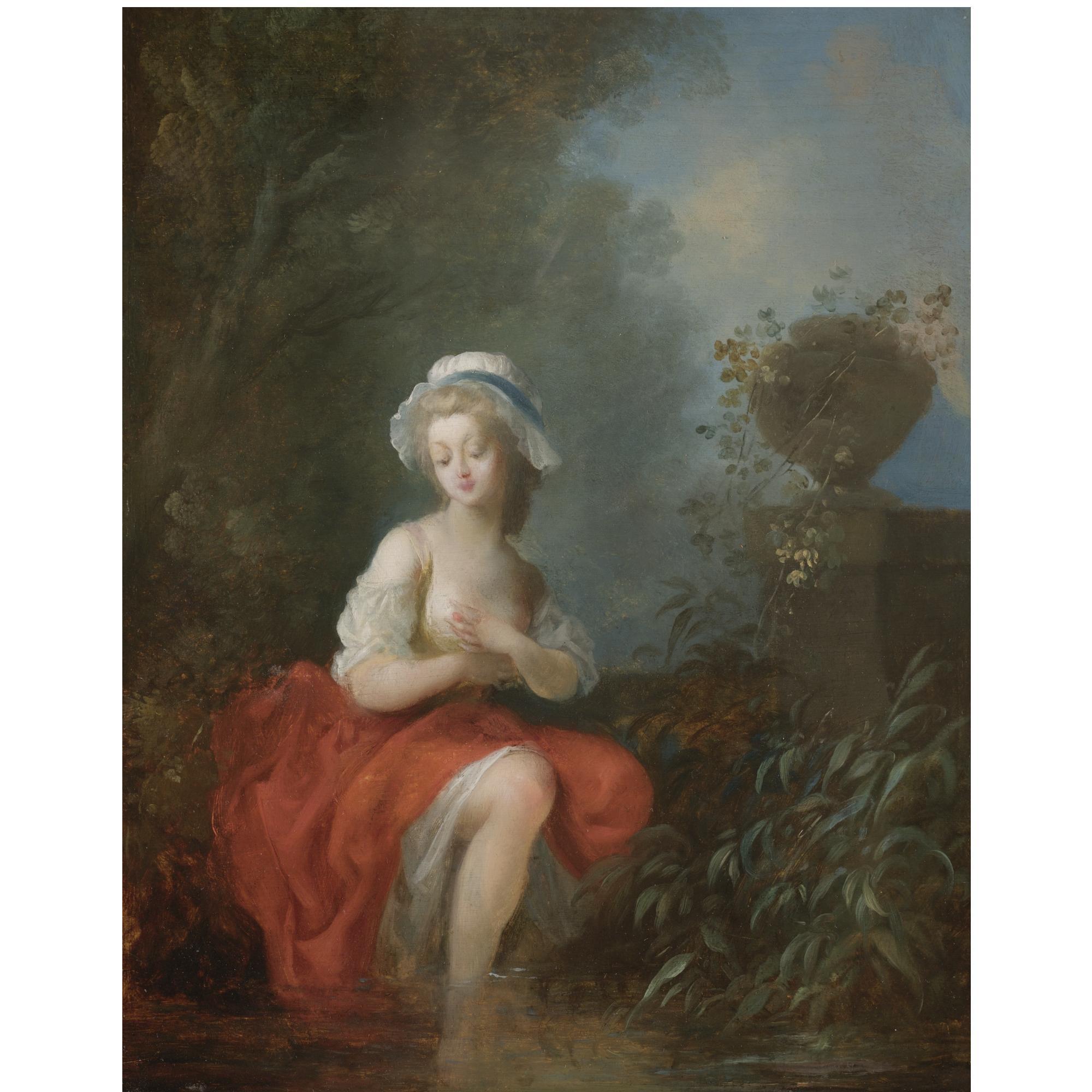 Jean-Frédéric Schall - A Young Lady Bathing