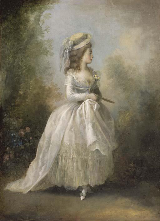 Jean-Frederic Schall - Promeneuse À L\'Éventail