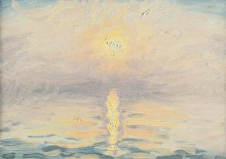 Jean-Frédéric Schnyder - Sonnenuntergang am Zugersee (153)