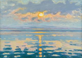 Jean-Frédéric Schnyder - Sonnenuntergang am Zugersee (38)