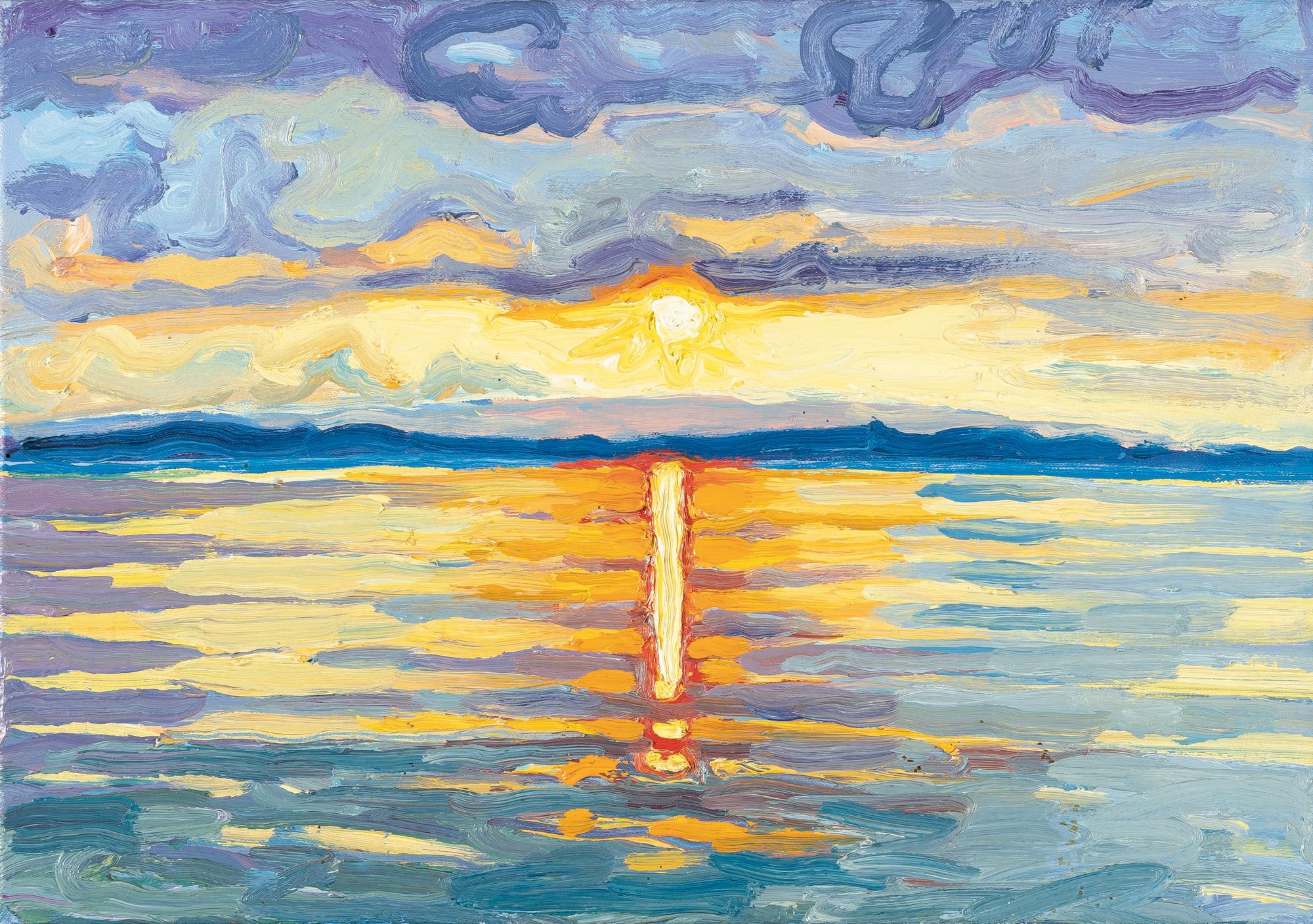 Jean-Frédéric Schnyder - „Sonnenuntergang am Zugersee“ (58)
