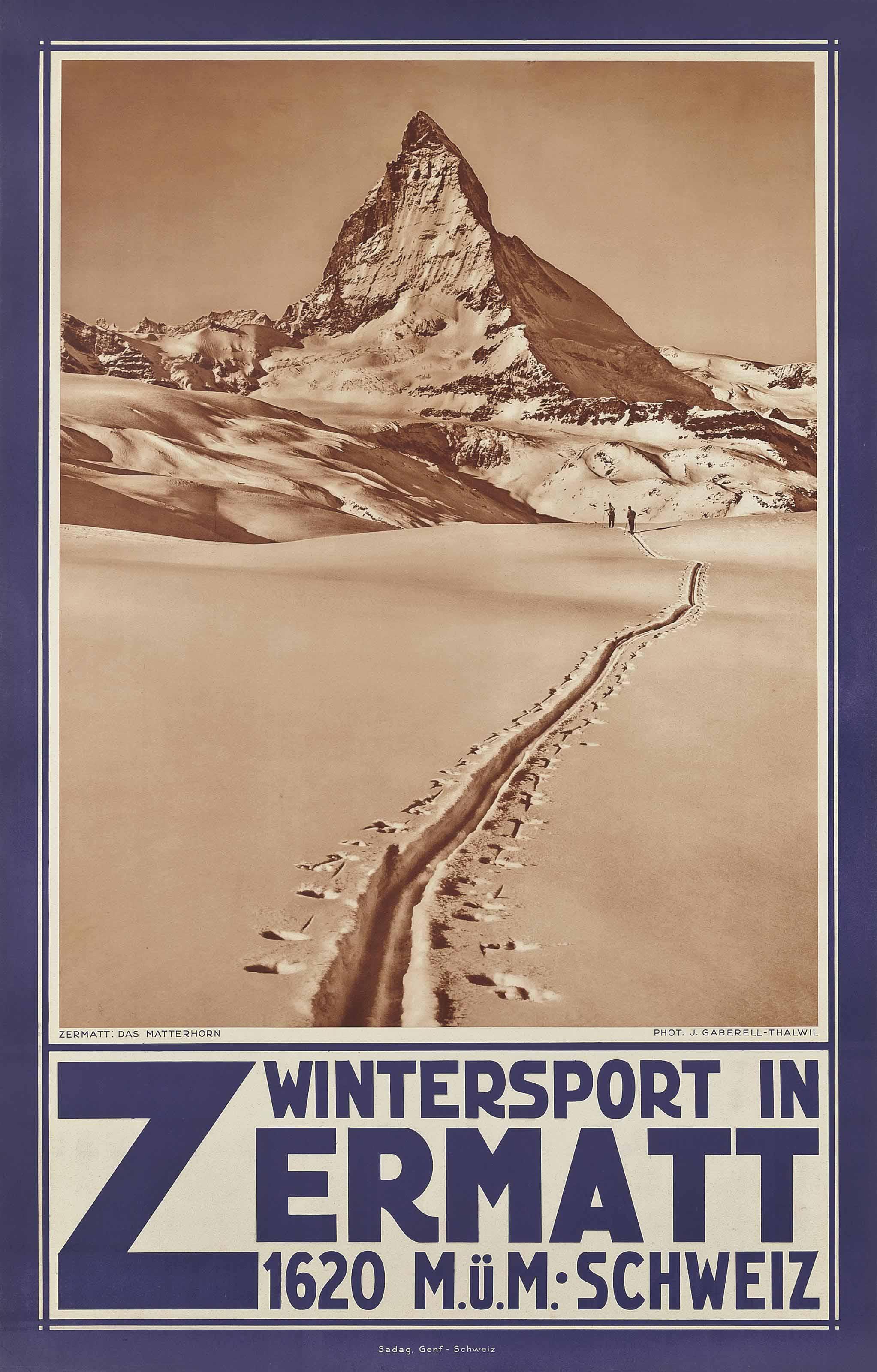 Jean Gaberell-Thalwil - Wintersport In Zermatt