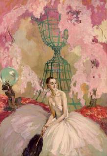 Jean-Gabriel Domergue - A l\'ombre d\'une jeune fille en fleur